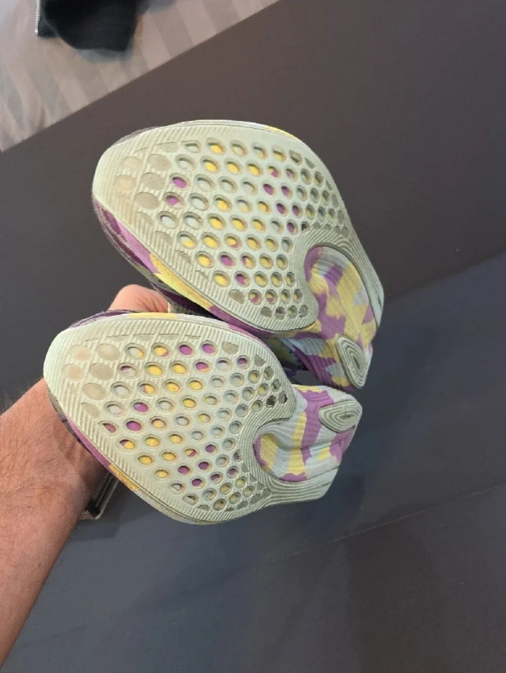 Asics Gel-Noosa Tri 15 Women's Purple and Yellow Running Shoes Size 7.5